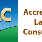 "ALC" logo against a blue sky and green landscape, reflecting professional real estate services.