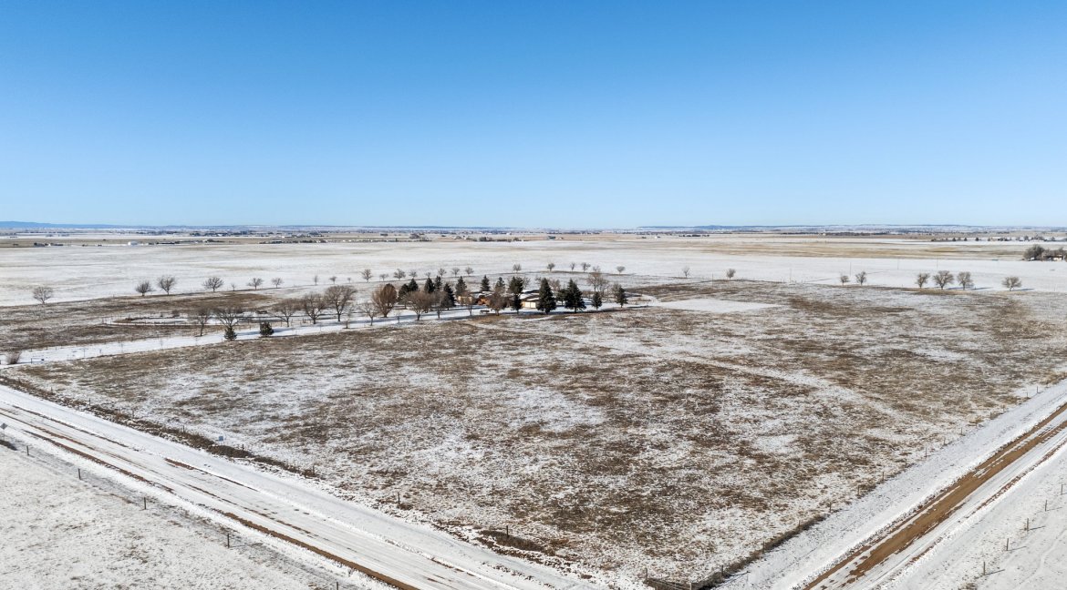 JEB Ranch main residence aerial