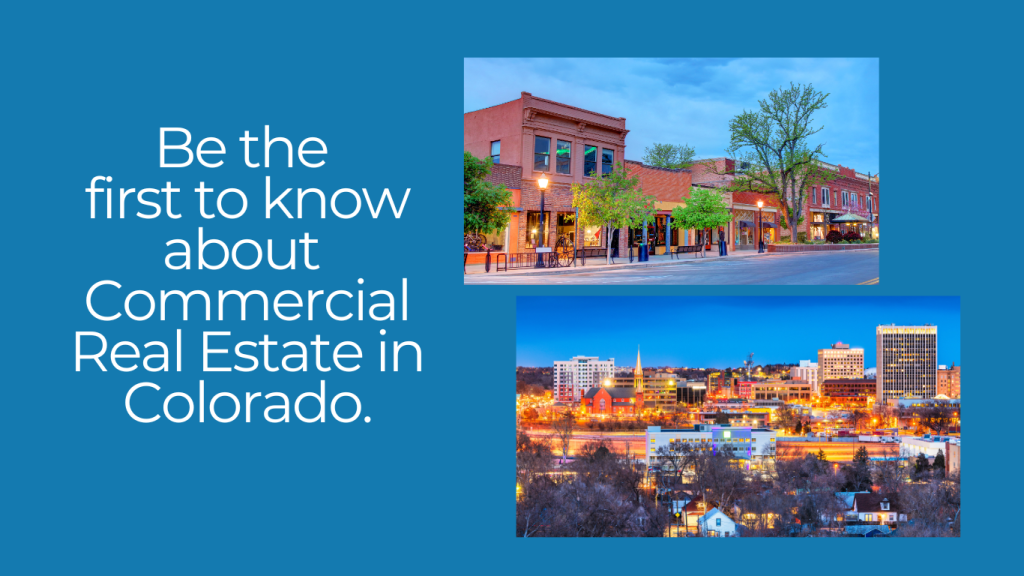 Monthly Newsletter Signup for Commercial Real Estate Colorado