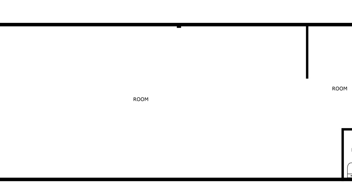 Floor plan of retail unit layout at Coronado Plaza Shopping Center, featuring labeled rooms and entrance, relevant for commercial leasing in Clifton, Colorado.