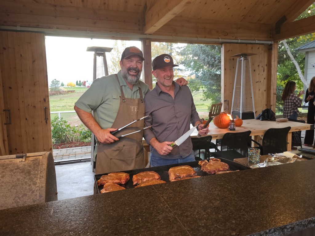 Justin and Chris Grilling