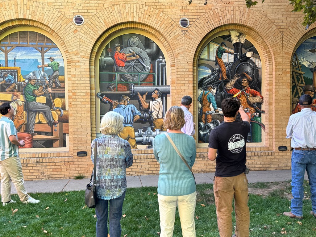 Smiley Building Outdoor Murals