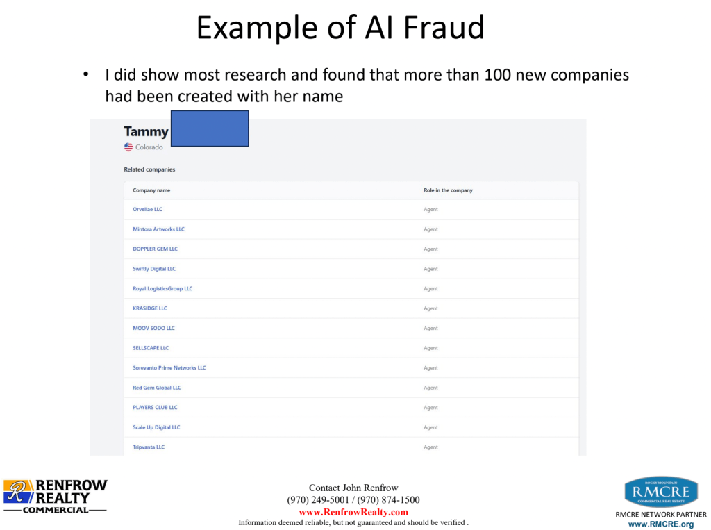 Example of AI Fraud
