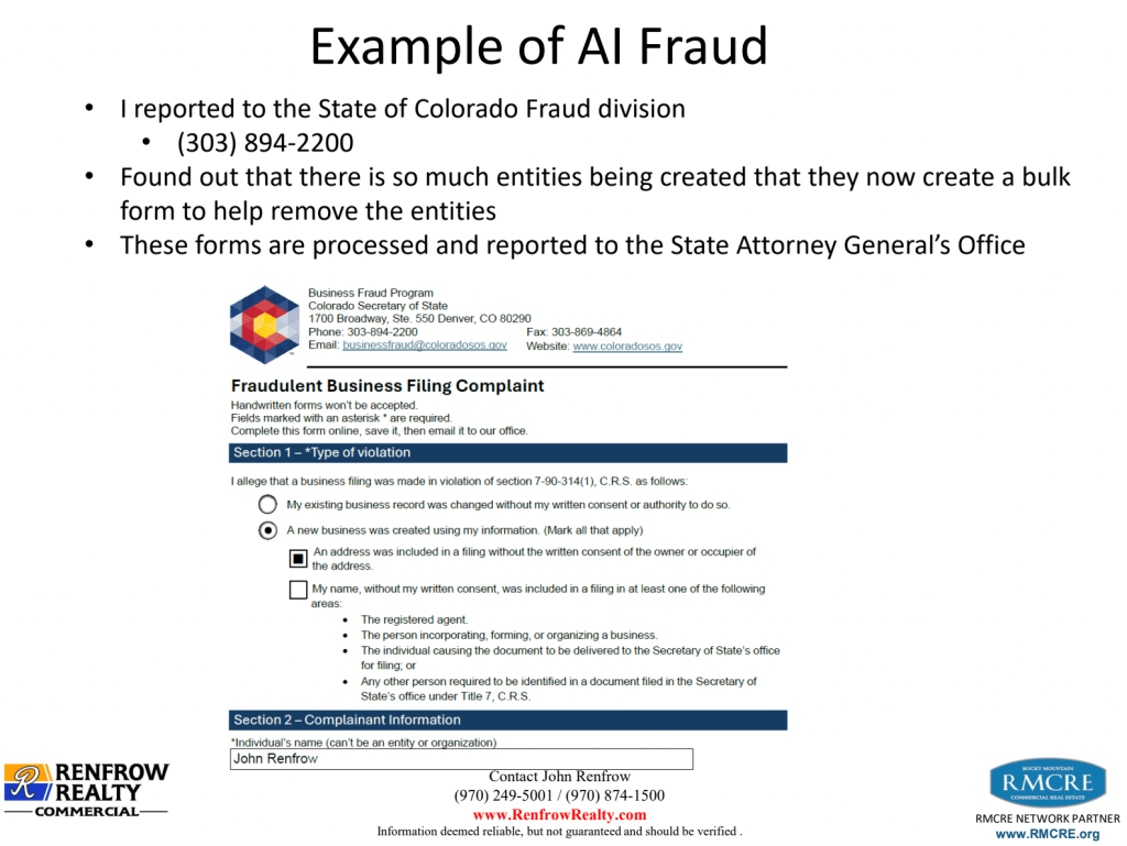 Report to Attorney General's Office