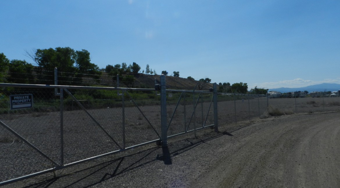 Entrance - security fence