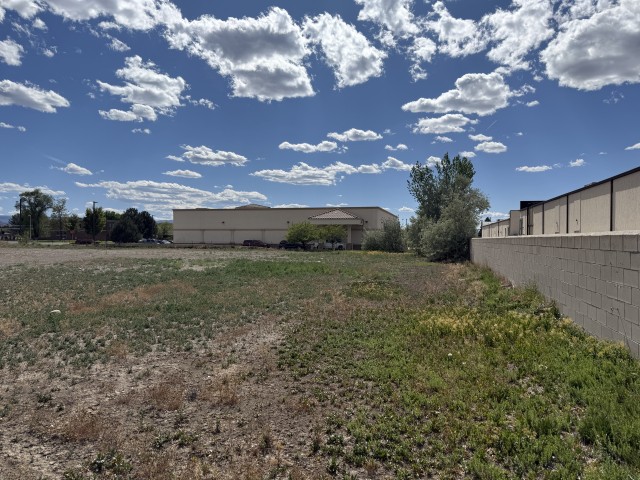 Back of lot - looking west